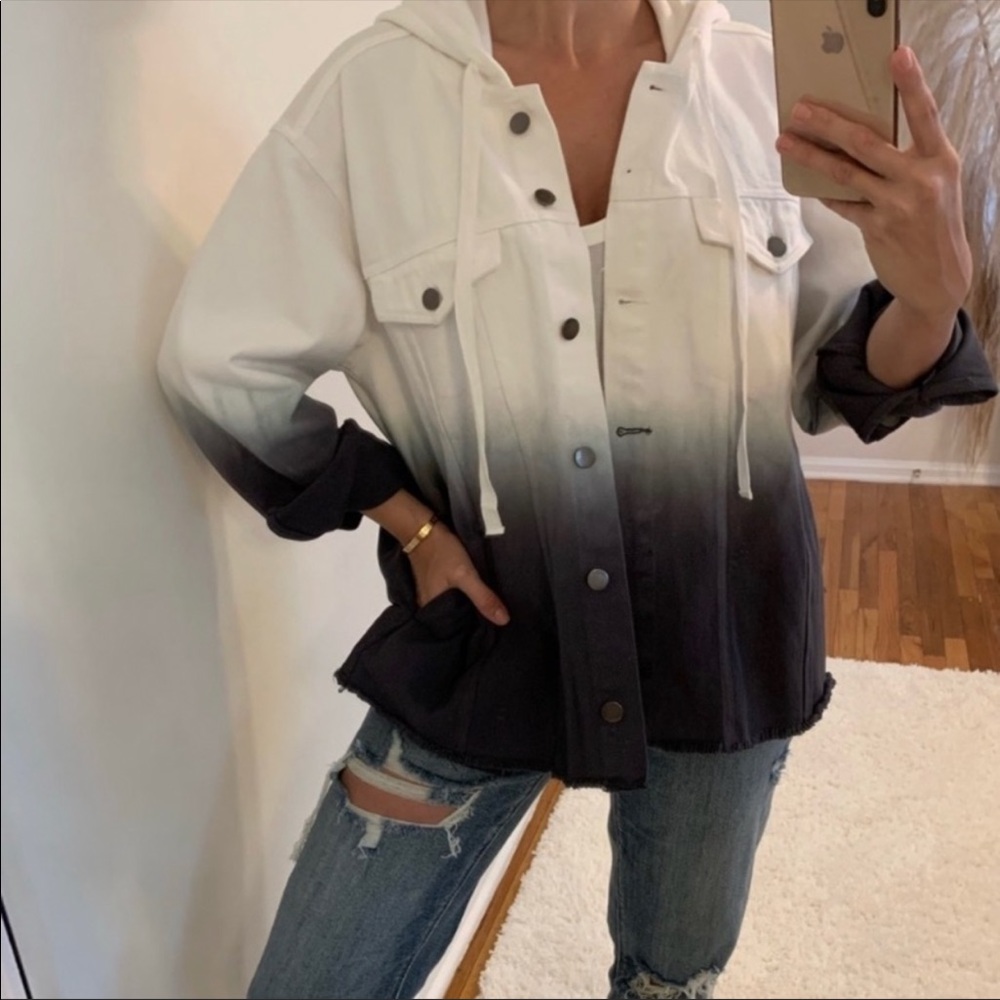 JOYFUL OMBRÉ HOODED JACKET